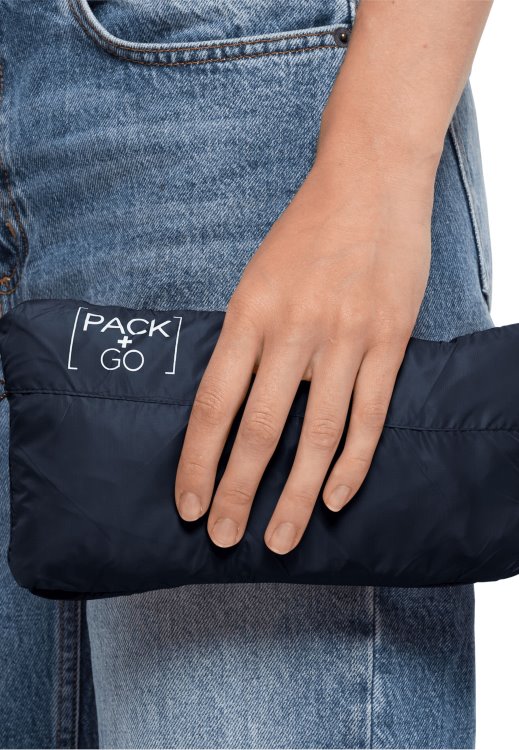 Night Blue Origins Pack & Go Windshell W Brand Jack Wolfskin