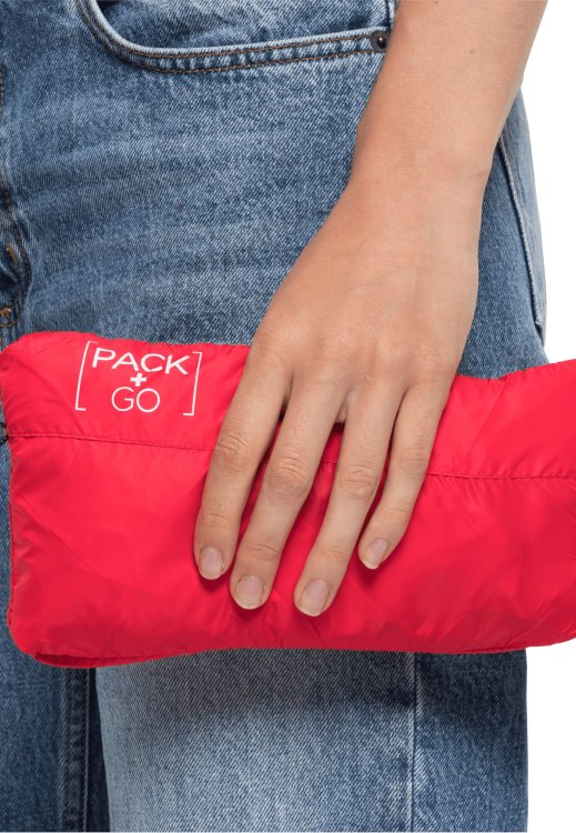 Original Pack & Go Windshell W Brand Jack Wolfskin Tulip Red