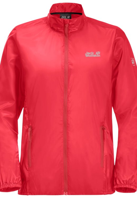 Original Pack & Go Windshell W Brand Jack Wolfskin Tulip Red