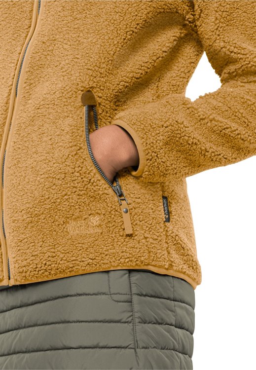 Best High Curl Jacket W Brand Jack Wolfskin Amber Gold