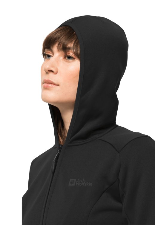 Baiselberg Hooded Fz W Brand Jack Wolfskin Black Origins