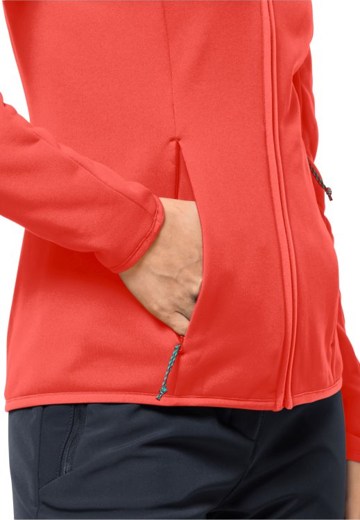 Baiselberg Hooded Fz W Hot Brand Jack Wolfskin Hot Coral