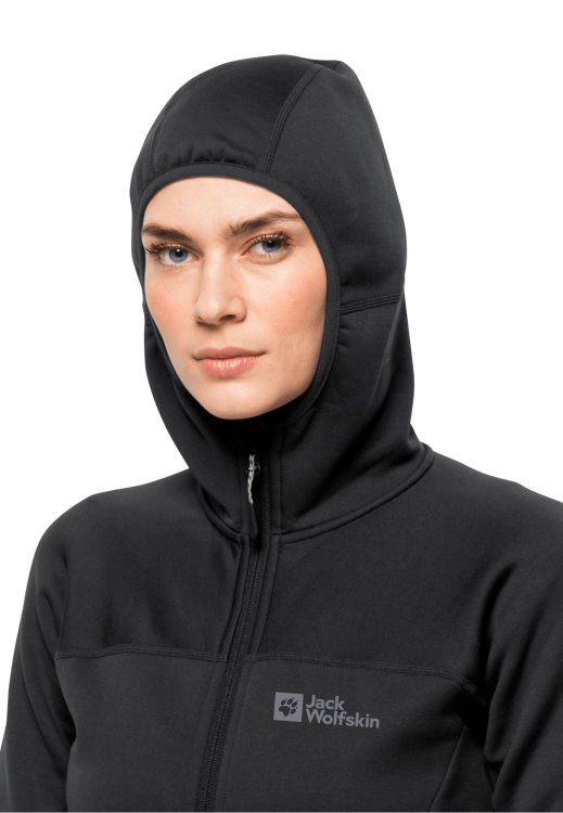 Brand Jack Wolfskin Hirschberg Hooded Fz W Origins Black