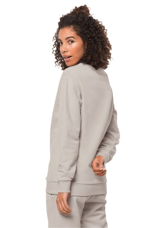Essential Crewneck W Brand Jack Wolfskin Collections Winter Pearl