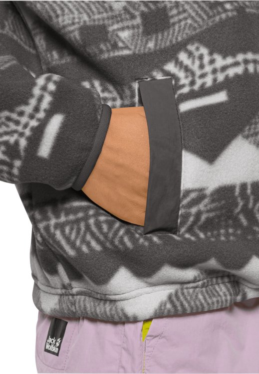 365 Rebel Printed Fleece W Hot Phantom All Over Brand Jack Wolfskin