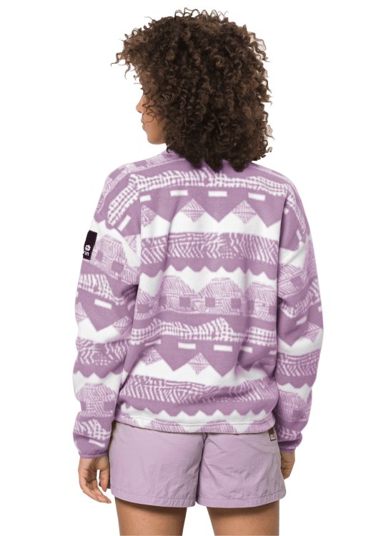 Brand Jack Wolfskin Dusty Lavender Allover 365 Rebel Printed Fleece W New