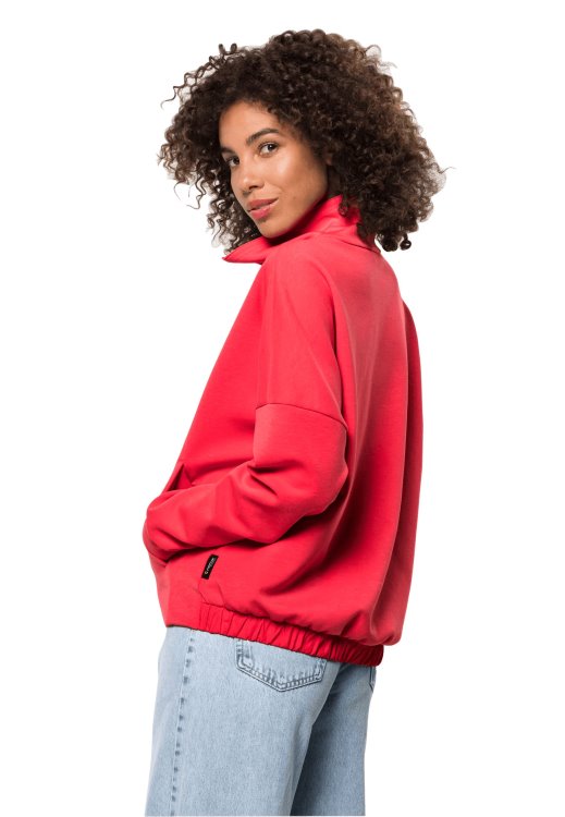 Brand Jack Wolfskin New Haven Half Zip W Origin Tulip Red