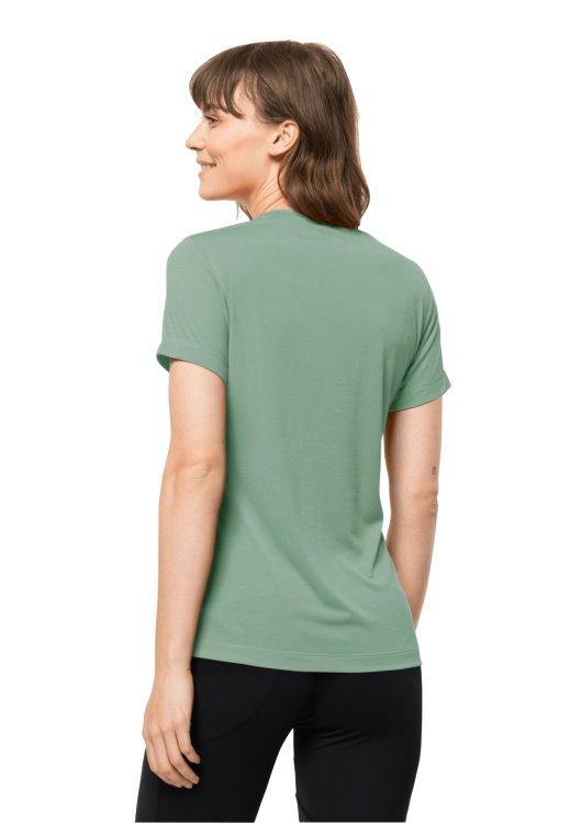 Origin Granite Green Brand Jack Wolfskin Hiking S/s Graphic T W