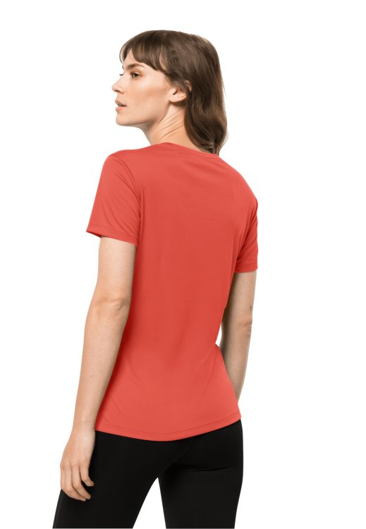 Hot Coral Brand Jack Wolfskin Tech T W Best