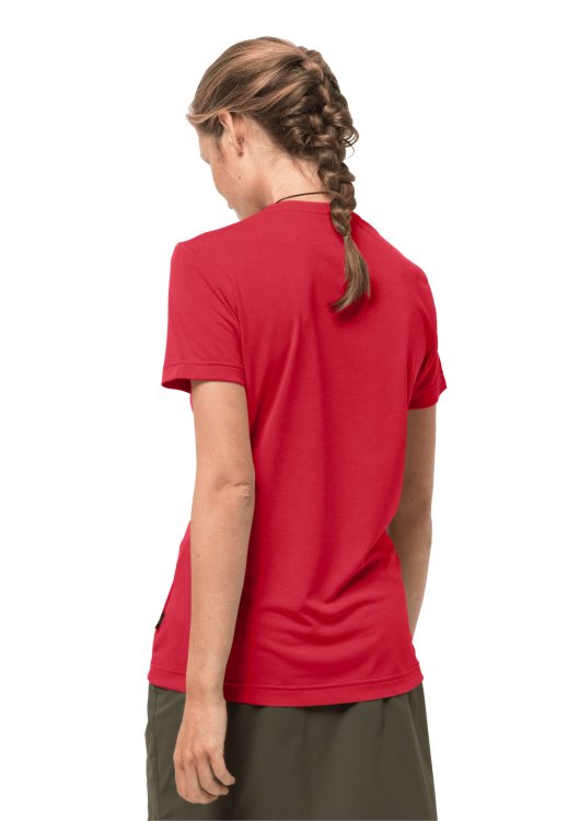 Bright Scarlet Crosstrail T Women Origins Brand Jack Wolfskin