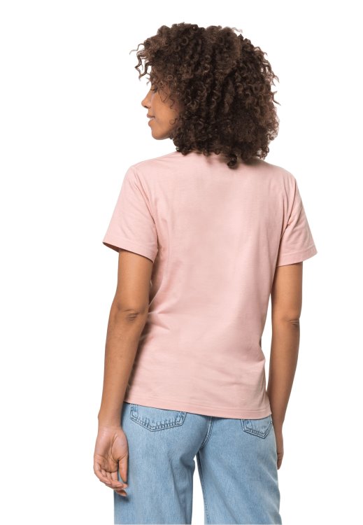Best Light Blush Brand Jack Wolfskin Flower Logo T W