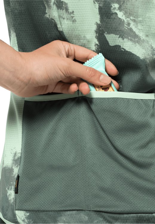 Brand Jack Wolfskin Tourer Halfzip Print T W Collections Hedge Green Allover