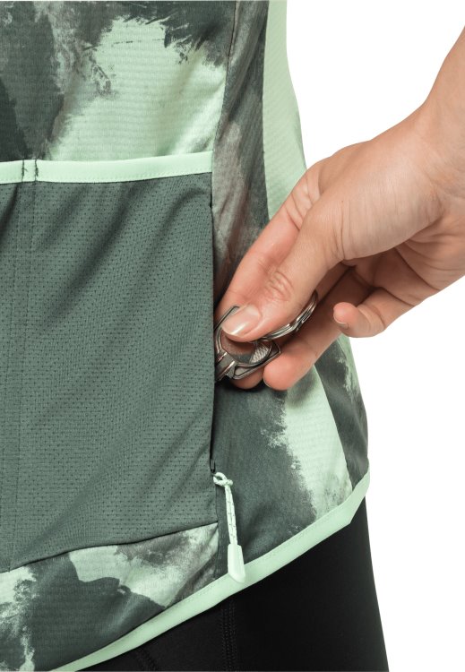 Brand Jack Wolfskin Tourer Halfzip Print T W Collections Hedge Green Allover