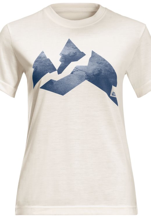 Cotton White-Blu Nature Mountain T W Hot Brand Jack Wolfskin