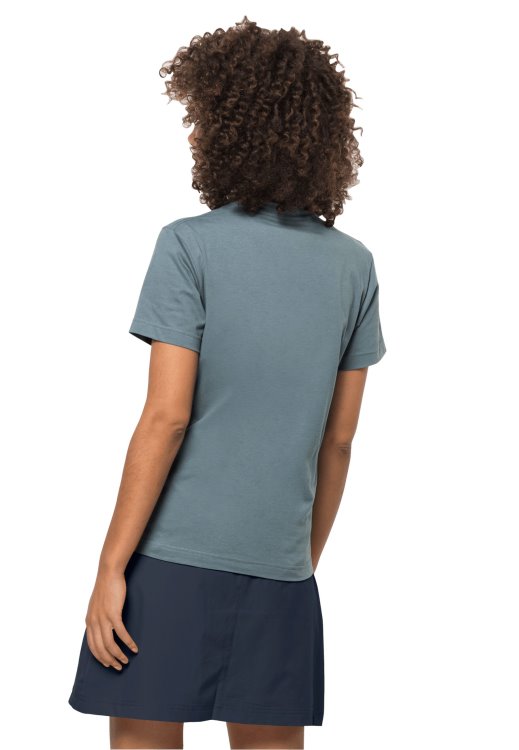 Collection Brand Jack Wolfskin Flower Logo T W Teal Grey