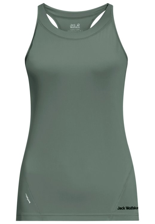 Hedge Green Brand Jack Wolfskin Tasman Tank W Brands
