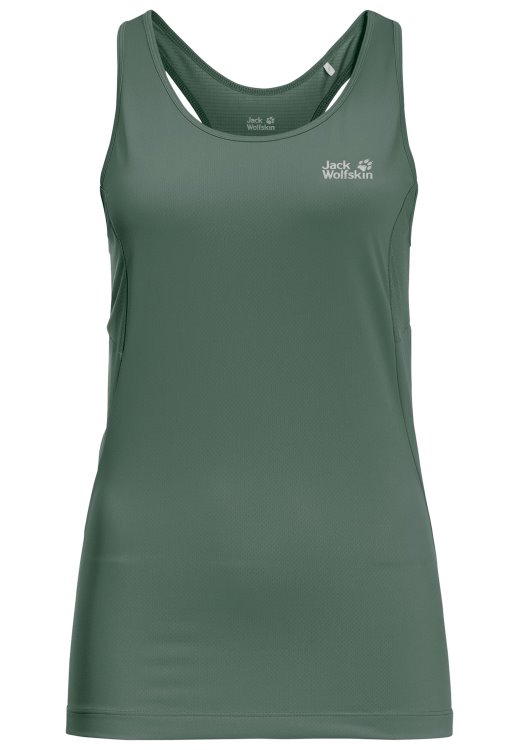 Fashion Narrows Tank W Brand Jack Wolfskin Hedge Green