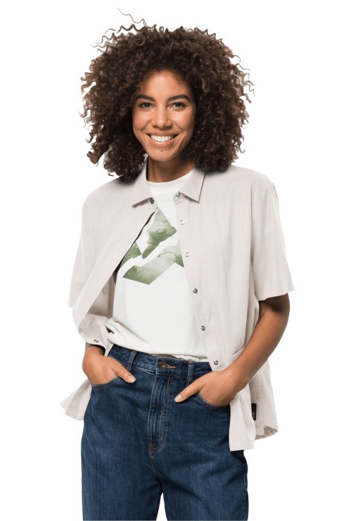 Brand Jack Wolfskin Nature Summer Shirt W Hot Cotton White