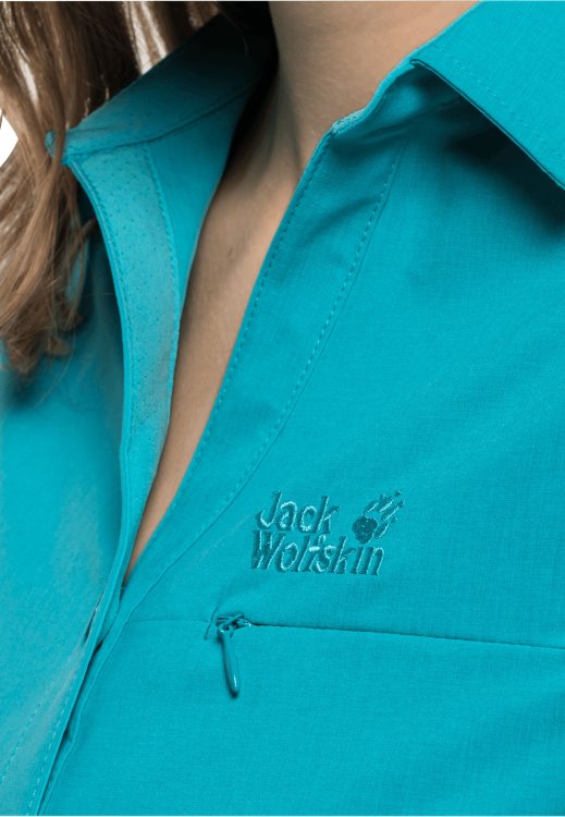 Dark Aqua Peak Shirt W Origin Brand Jack Wolfskin
