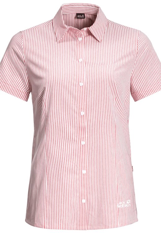 Brand South Port Ss Shirt W Tulip Red Stripes Brand Jack Wolfskin