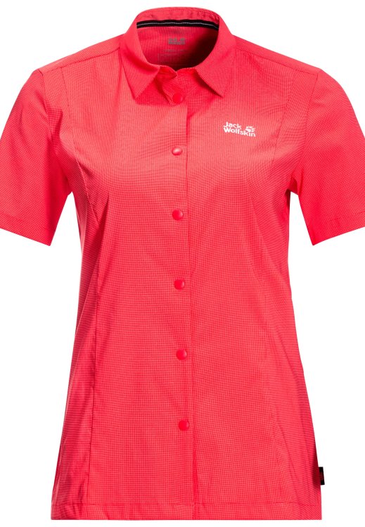 Brands Brand Jack Wolfskin Tulip Red Pack & Go Shirt W