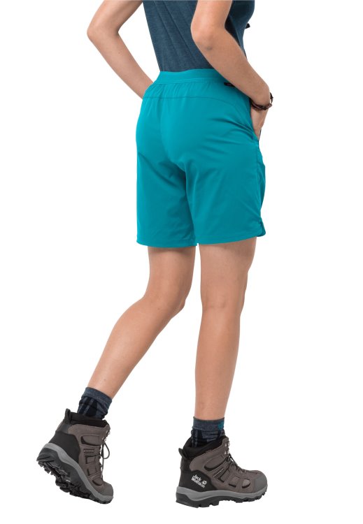 New Brand Jack Wolfskin Dark Aqua Hilltop Trail Shorts W