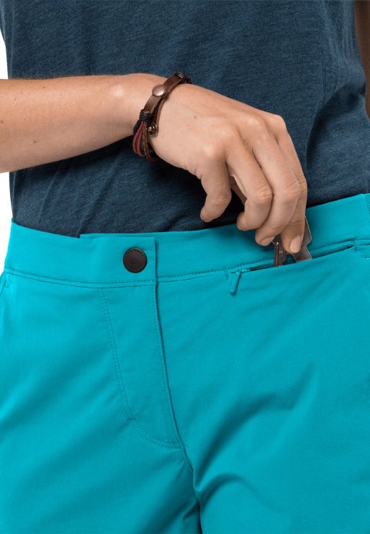 New Brand Jack Wolfskin Dark Aqua Hilltop Trail Shorts W