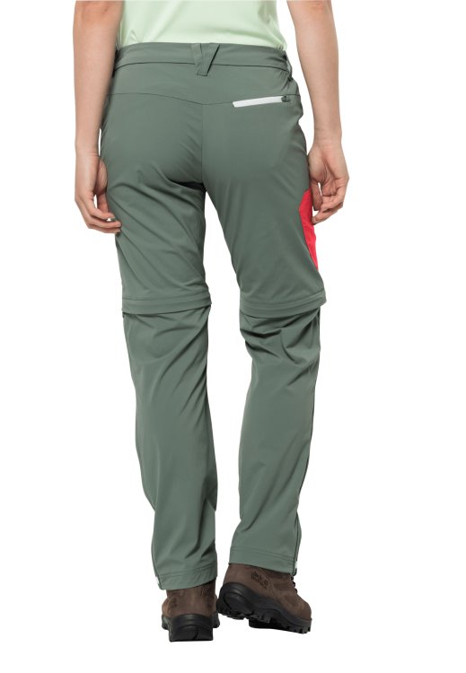 Fashion Brand Jack Wolfskin Overland Zip Away W Hedge Green