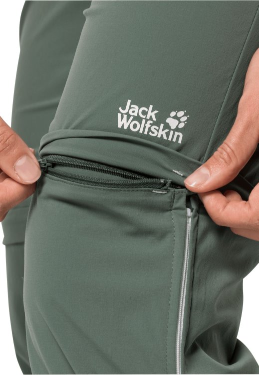 Fashion Brand Jack Wolfskin Overland Zip Away W Hedge Green