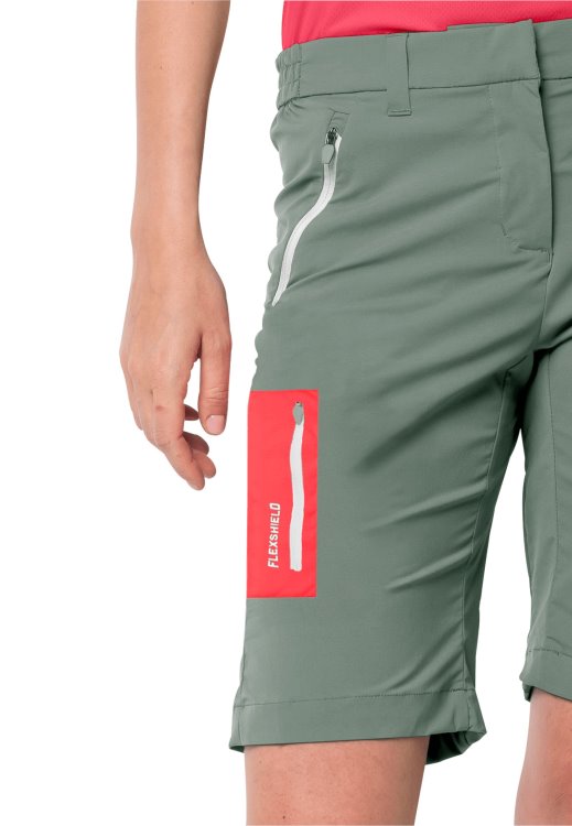 Hedge Green Overland Shorts W Brand Jack Wolfskin New