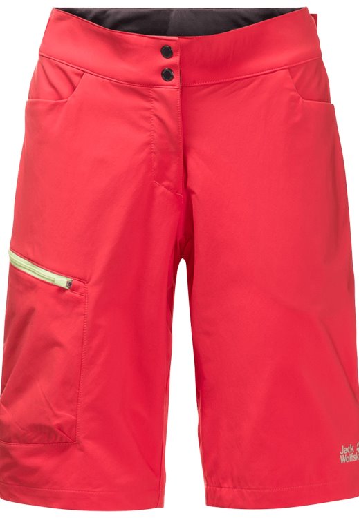 Tulip Red Tourer Shorts W Hot Brand Jack Wolfskin