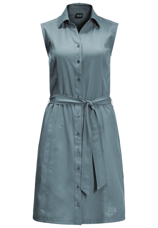 Sonora Dress Hot Brand Jack Wolfskin Teal Grey