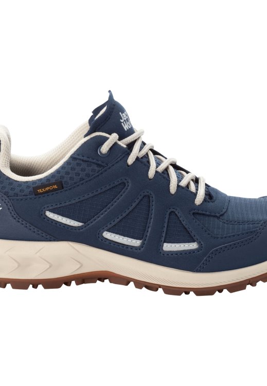 Dark Blue-Beige Original Brand Jack Wolfskin Woodland 2 Texapore Low W