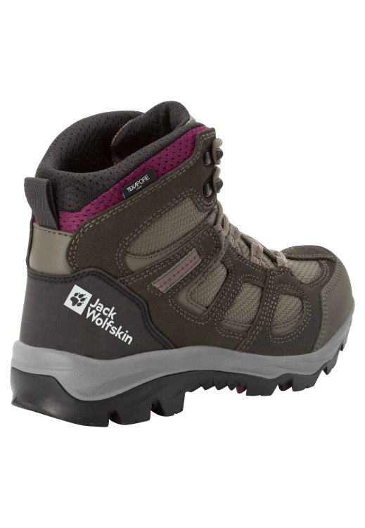 Khaki-Burgundy Vojo 3 Texapore Mid W Brand Jack Wolfskin Fashion