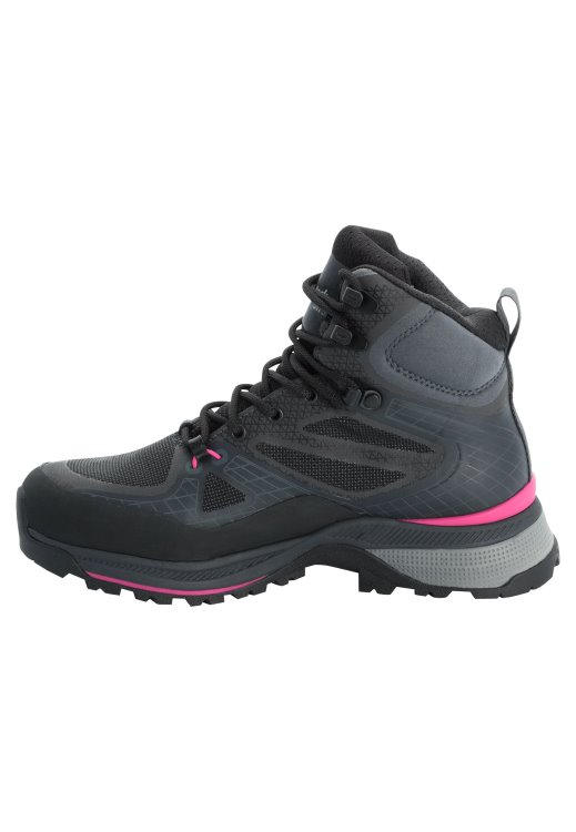 Original Black-Pink Force Trekker Texapore Mid W Brand Jack Wolfskin