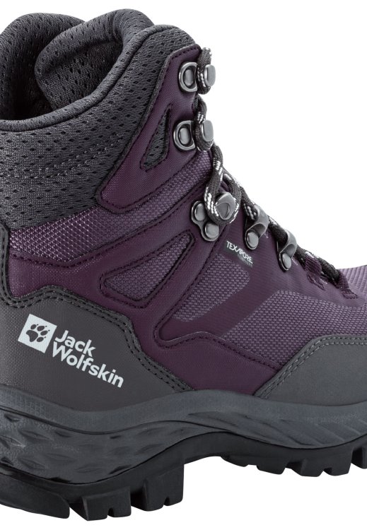 Purple-Grey Brand Jack Wolfskin Best Rebellion Guide Texapore Mid W