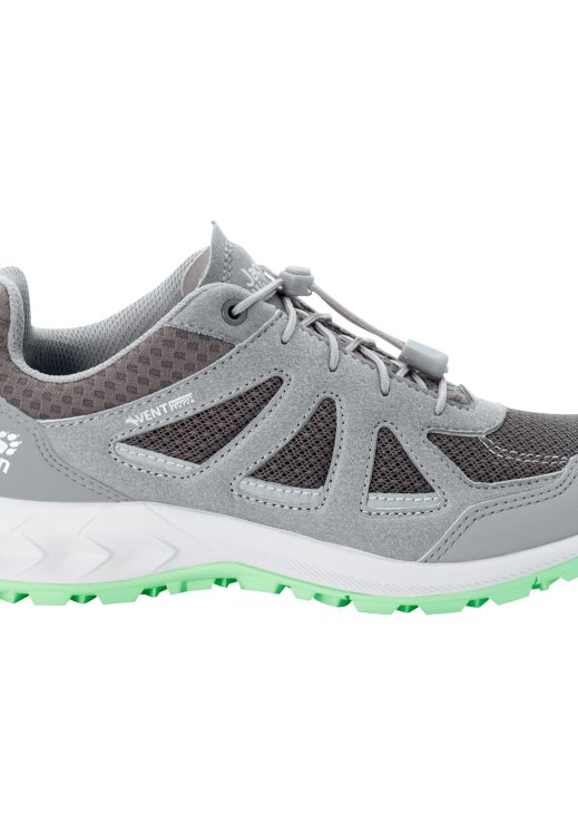 Original Brand Jack Wolfskin Woodland 2 Vent Low W Dark Grey-Light Green