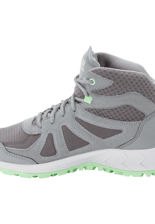 Best Dark Grey-Light Green Woodland 2 Texapore Mid W Brand Jack Wolfskin