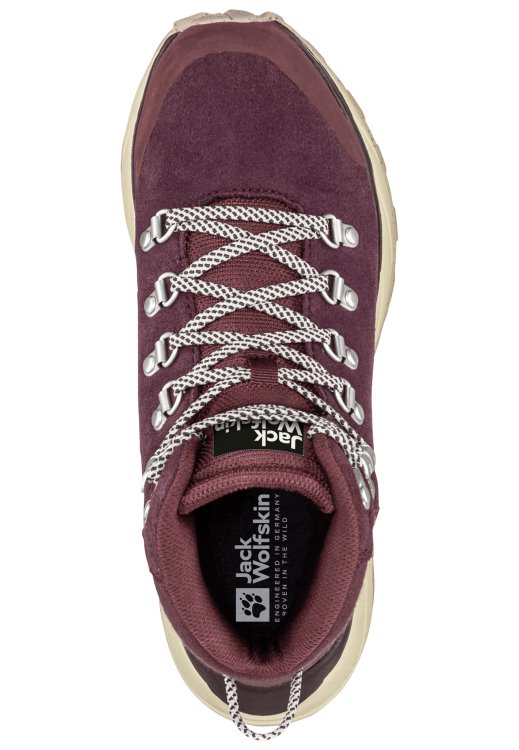 Fashion Burgundy-Beige Terraventure Urban Mid W Brand Jack Wolfskin