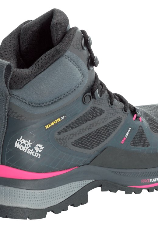 Brand Jack Wolfskin Black-Pink Force Trekker Texapore Mid W Hot