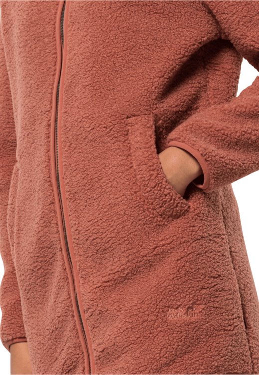 Autumn Red Origins High Curl Coat W Brand Jack Wolfskin