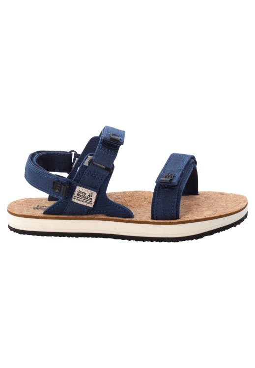 Brand Jack Wolfskin Fashion Blue-Cork Ecostride 2 Sandal W