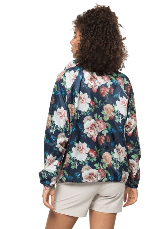 Flower Blouson W Night Blue All Over Original Brand Jack Wolfskin