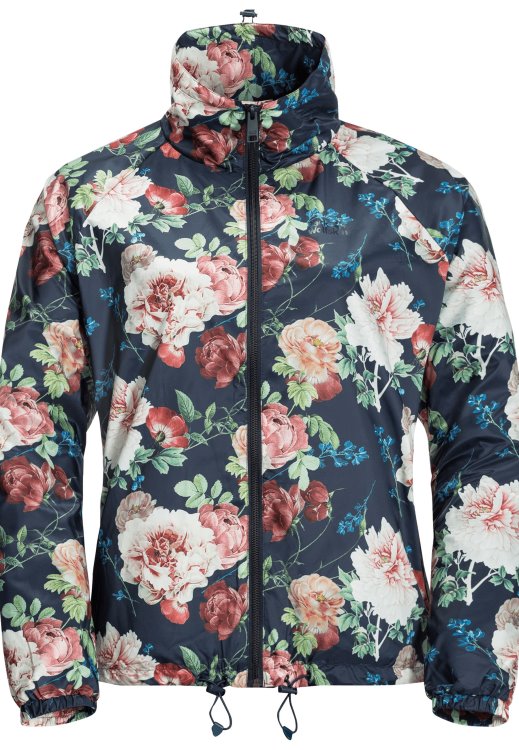 Flower Blouson W Night Blue All Over Original Brand Jack Wolfskin