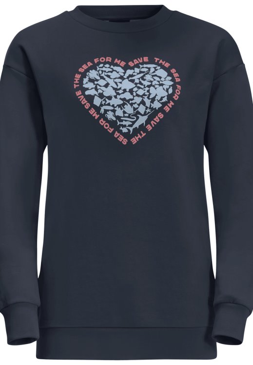 Ocean Crewneck W Best Night Blue Brand Jack Wolfskin