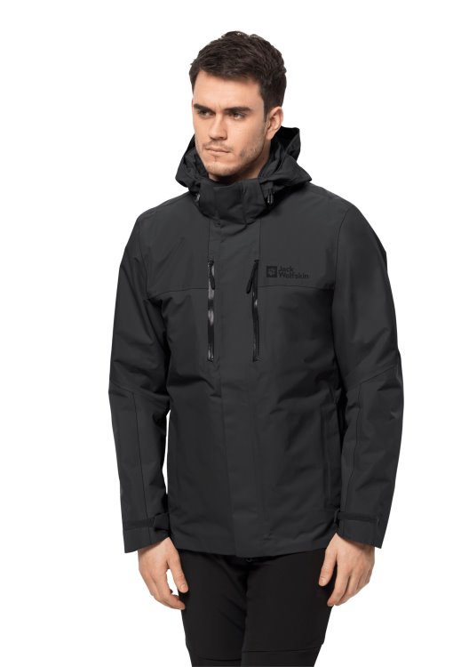 Black Brand Jack Wolfskin Jasper 3in1 Jacket M Hot