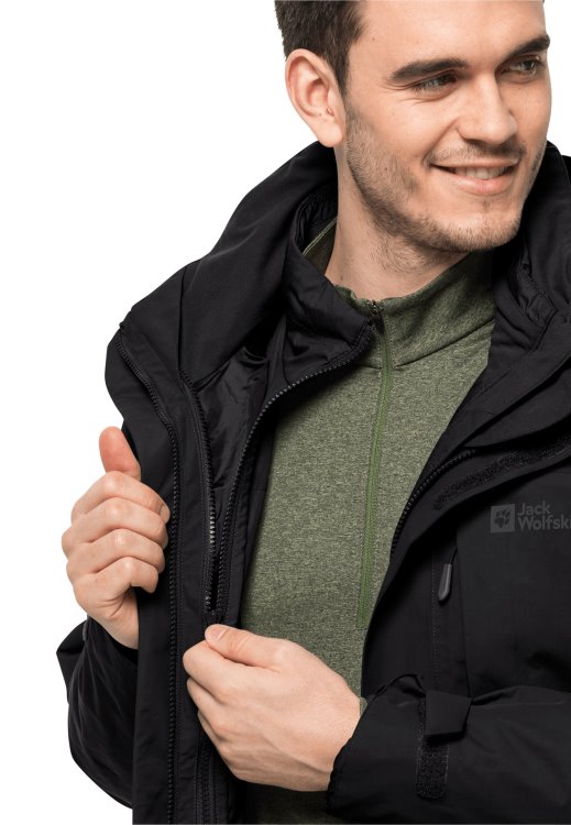 Black Best Brand Jack Wolfskin Romberg 3in1 Jacket M