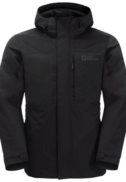 Black Best Brand Jack Wolfskin Romberg 3in1 Jacket M