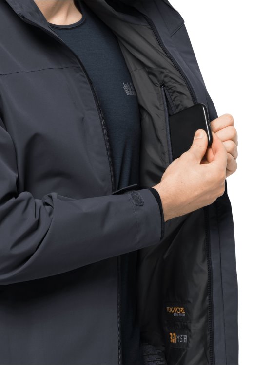 Besler 2l Jacket M Brand Jack Wolfskin Ebony Hot