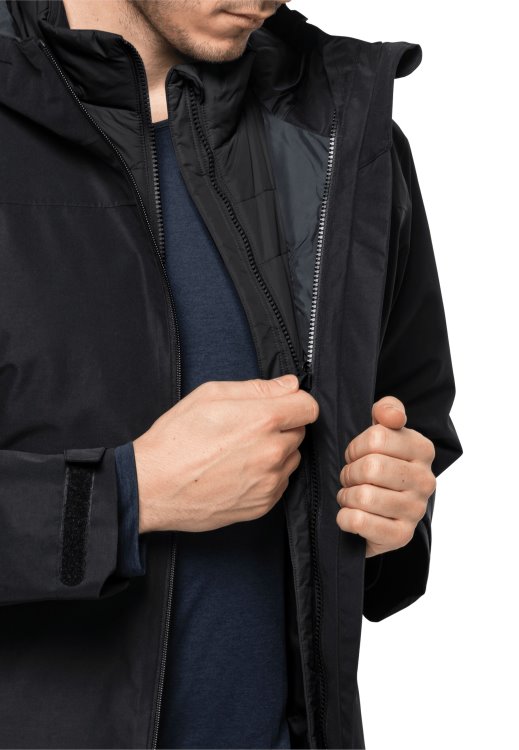 Bergland Ins Vest M Black Brand Jack Wolfskin New